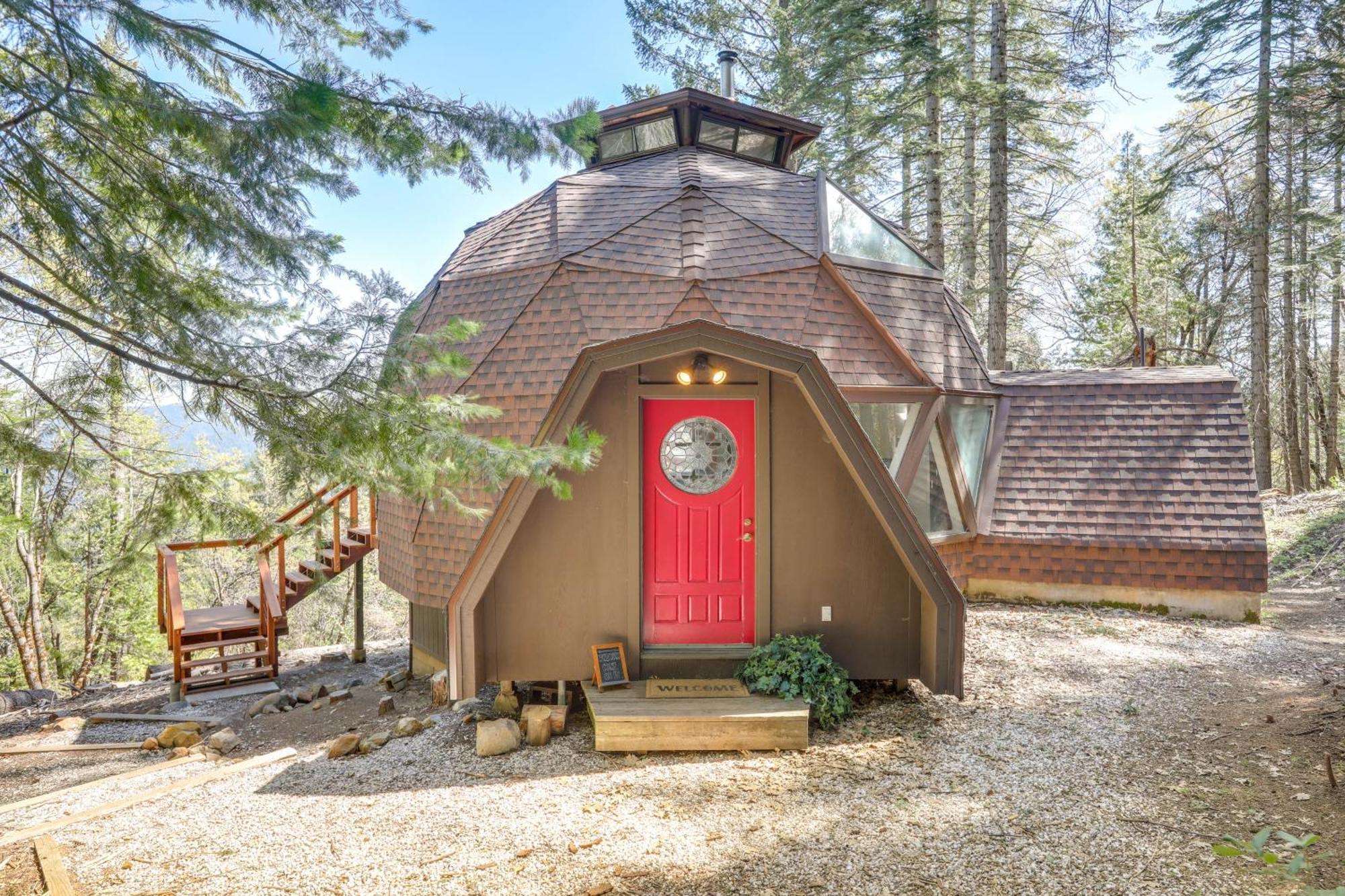Off-Grid Nevada City Geodesic Dome House With Views! 외부 사진