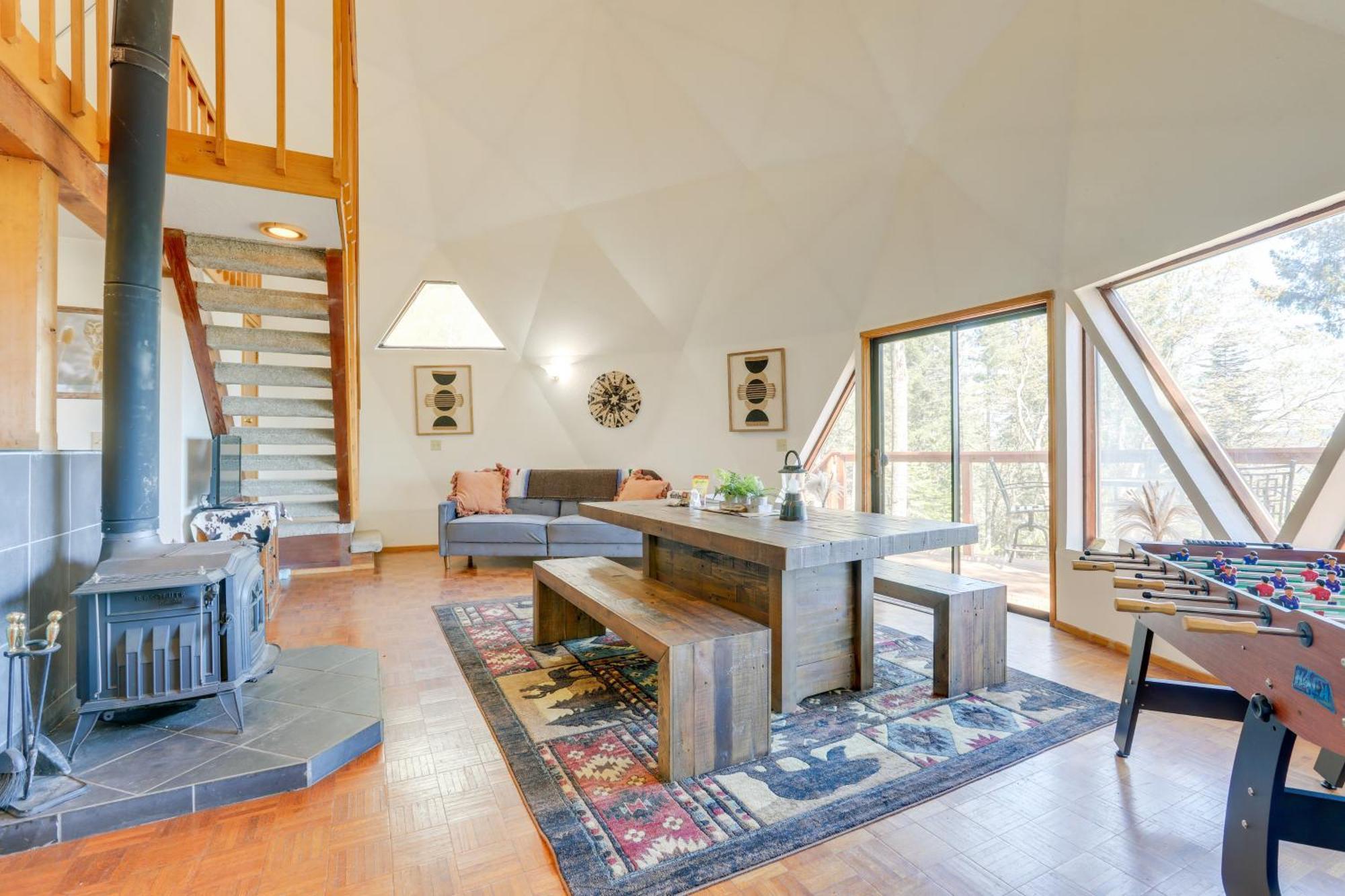 Off-Grid Nevada City Geodesic Dome House With Views! 외부 사진